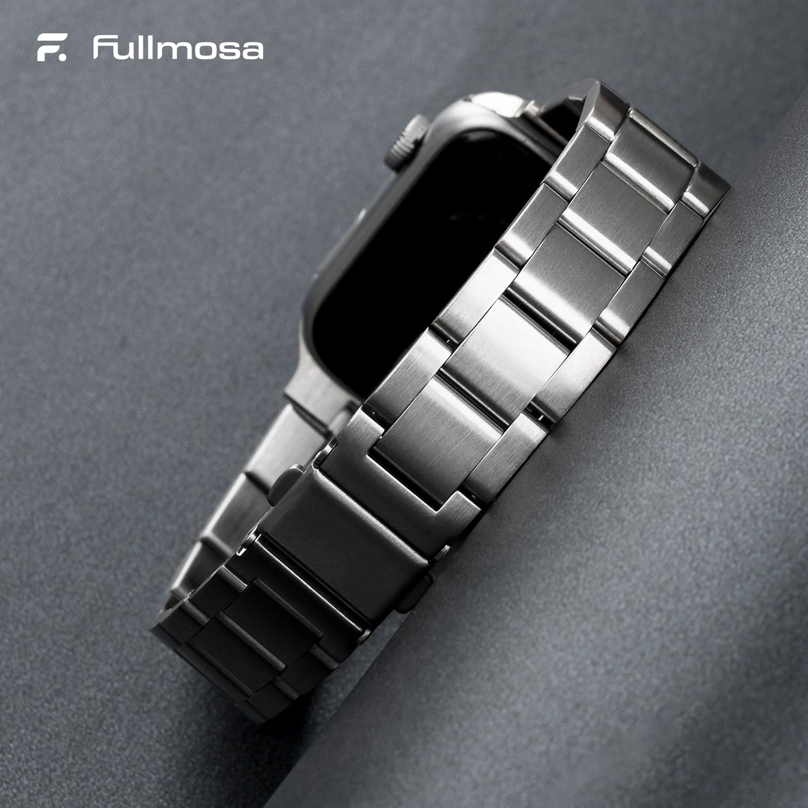 Fullmosa No Tools Needed Compatible with Apple Watch Bands for Women Men 41mm 40mm 38mm 46mm 49mm 45mm 44mm 42mm, Metal Strap with Case for iWatch Series 11 10 9 8 7 6 5 4 3 2 1 SE3/2/1 Ultra3/2/1, 38mm 40mm 41mm, Silver