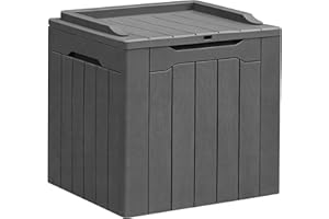 VICTONE Resin Deck Box Large Outdoor Storage for Patio Furniture, Garden Tools, Pool Supplies, Weatherproof and UV Resistant,