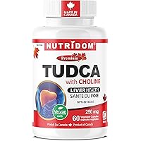 Nutridom TUDCA with Choline – Taurine-Conjugated & Purified Bile Salt Supplement for Liver Support | 250mg TUDCA + 27.5mg Cho