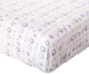 lavender fitted crib sheet