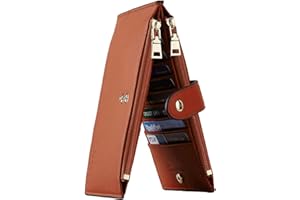 Travelambo Leather Wallets for Women Slim RFID Blocking Bifold Credit Card Holder Wallet