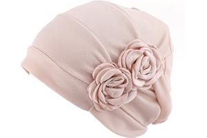 HONENNA Chemo Caps Headwear for Women Turbans Beanies Flowers Hats Headwrap for Cancer Patient Hair Loss