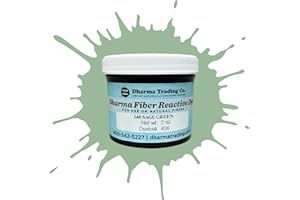 DHARMA TRADING CO Dharma Fiber Reactive Procion Dye - The #1 Dye for Tie-Dye & Ice Dye. Vibrant, Permanent Colors Trusted by Professionals & Hobbyists Since 1969 (Sage Green PR140, 2 oz.)