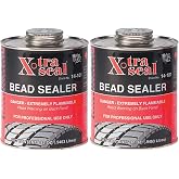 2 Top Cans X-tra Seal Tire Bead Sealer Black W/Brush 32oz (0.9463liters) 1 Quart