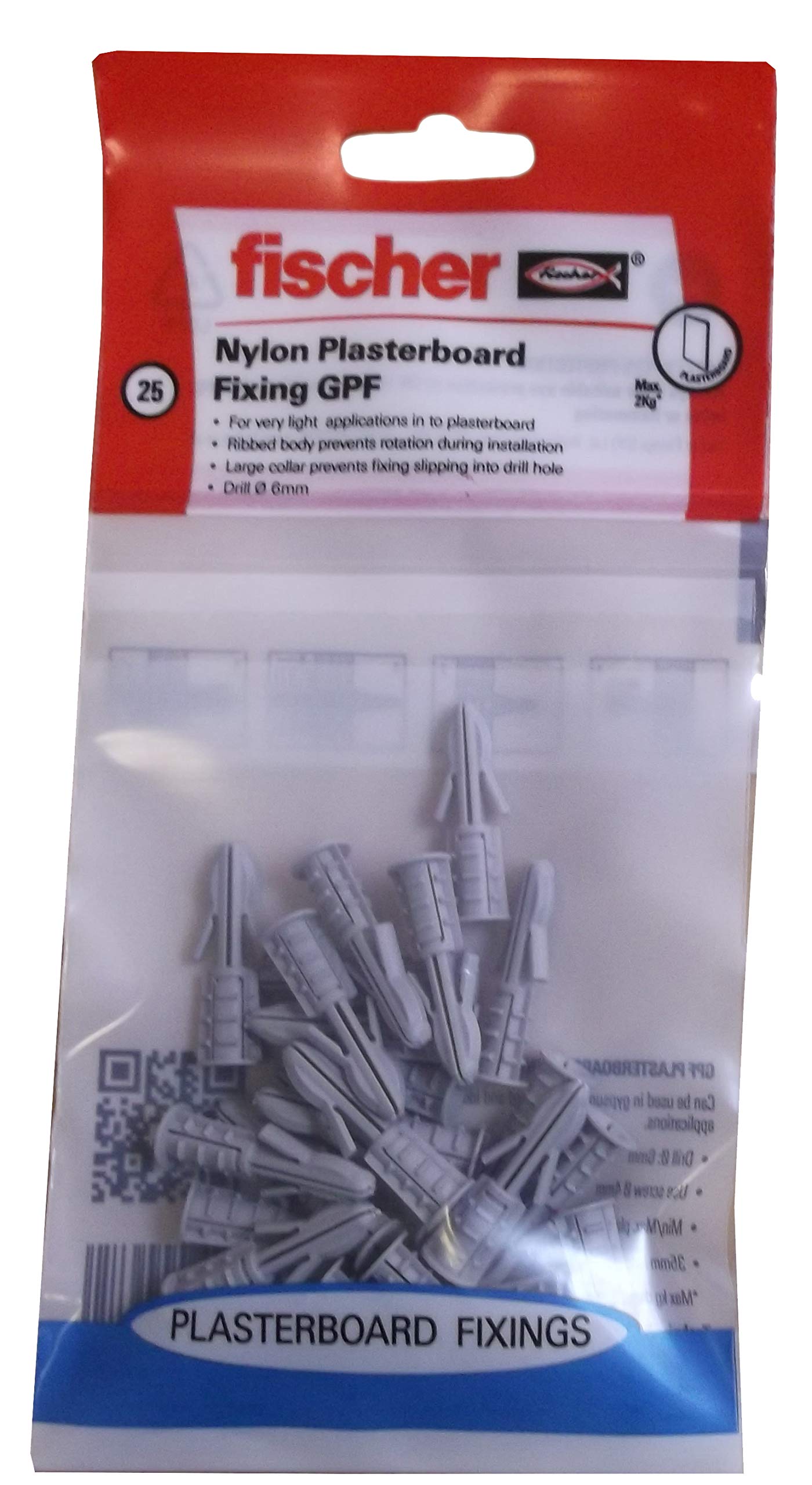 fischer Pgp Plasterboard Fixing (25 Piece), 503075