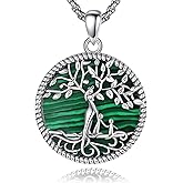Vito 925 Sterling Silver Tree of Life Necklace for Women, Mother Tree Pendant for Mom Mother Necklace Mother's Day Jewelry Gift for Wife Grandma, 18/22 Inch Chain