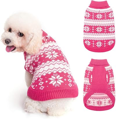 KOOLTAIL Turtleneck Dog Jumper Soft Sweater Coat Winter Clothes Size S
