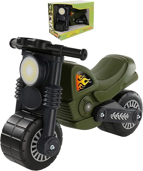 Amazon Polesie ミリタリー モーターバイク ボックス 乗り物おもちゃ マルチカラー 積み木 おもちゃ