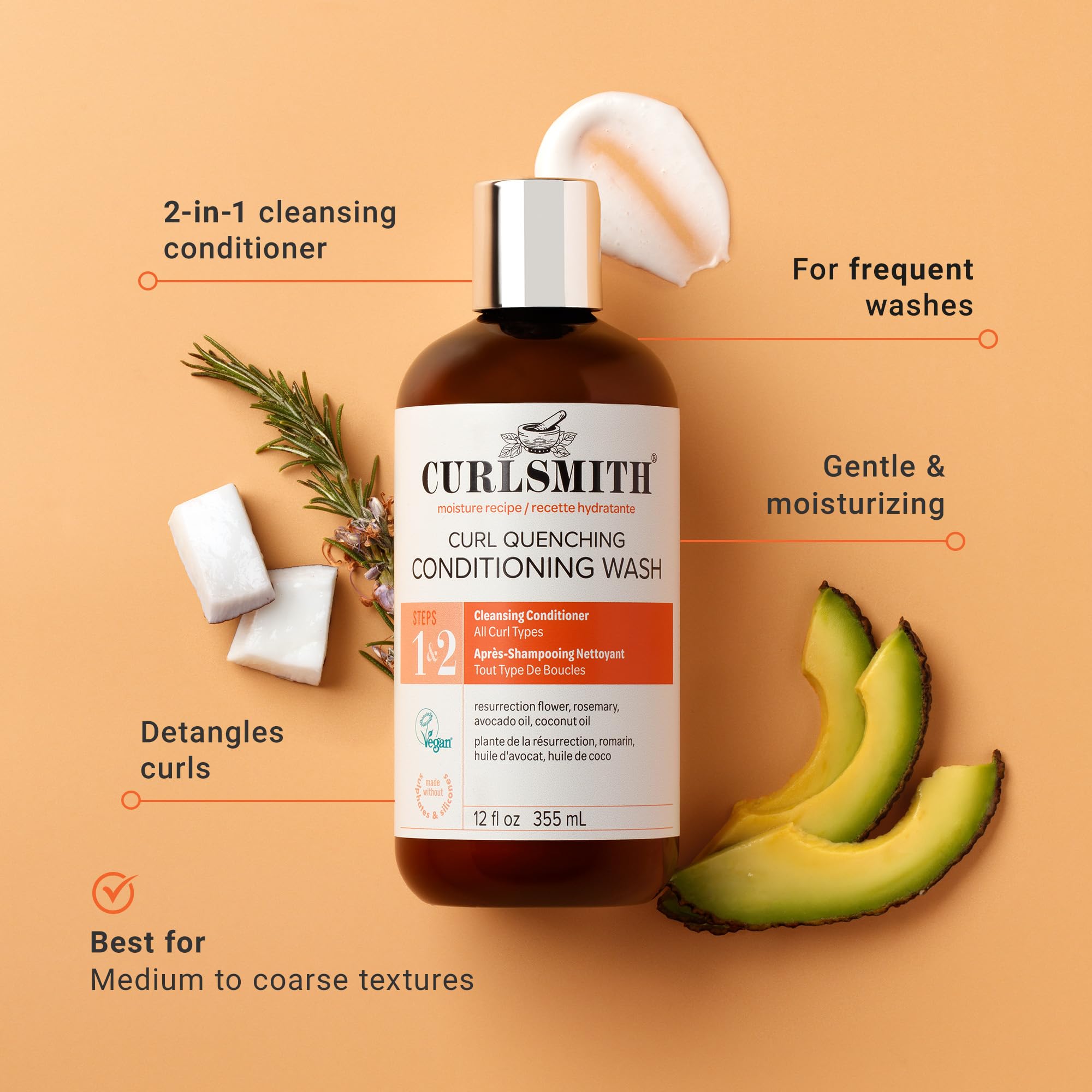 CURLSMITH - Curl Quenching Conditioning Wash (12 oz)