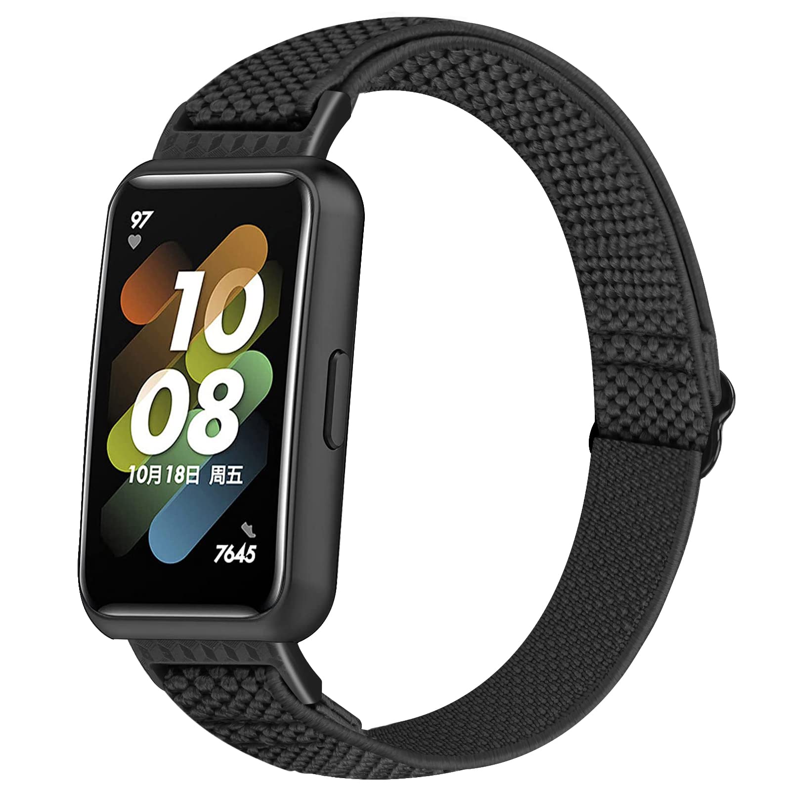Huamanlou Elastic Strap Compatible with Huawei Band 7 Strap, Soft Nylon Sport Bracelet Replacement Wristband for Huawei Band 7