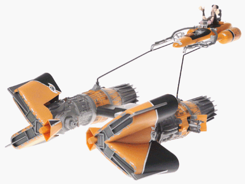 Star Wars Episode I Sebulba's Pod Racer w/Spring-Out Spinning Blade! & Exclusive Sebulba Figure Set