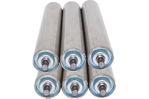 Dia 1" 1.3" 1.5" 2" 2.4" Conveyor Rollers for DIY Projects Industrial, 8 10 12 14 16 17 18 20 22 24 26 30 36 40 Length Stainl