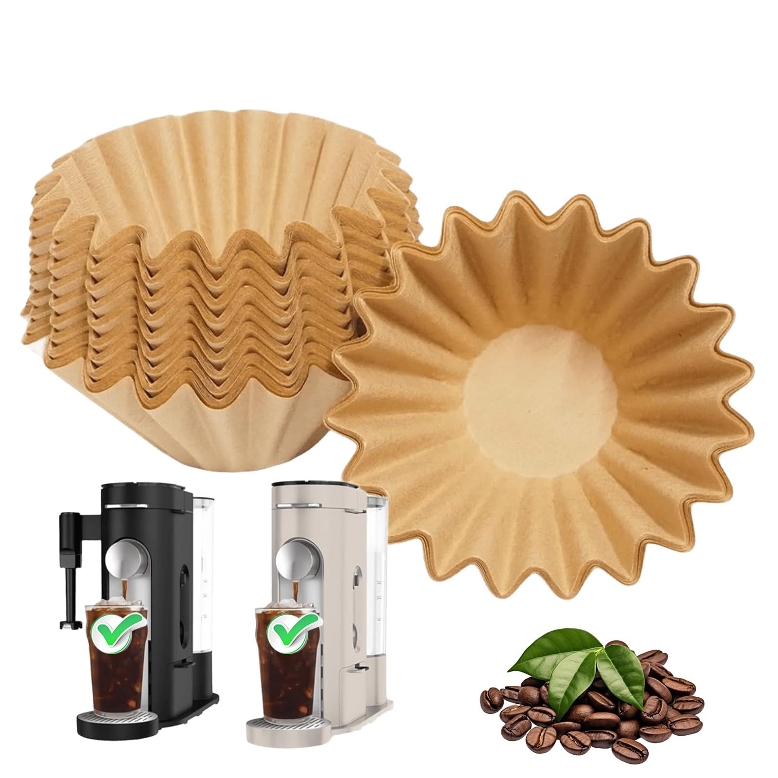 Photo 1 of Disposable Coffee Filters for Ninja PB051 & PB041, 120 Count – Single-Serve Paper Coffee Filter Liners, Compatible with Ninja Pod & Grounds Specialty Coffee Maker