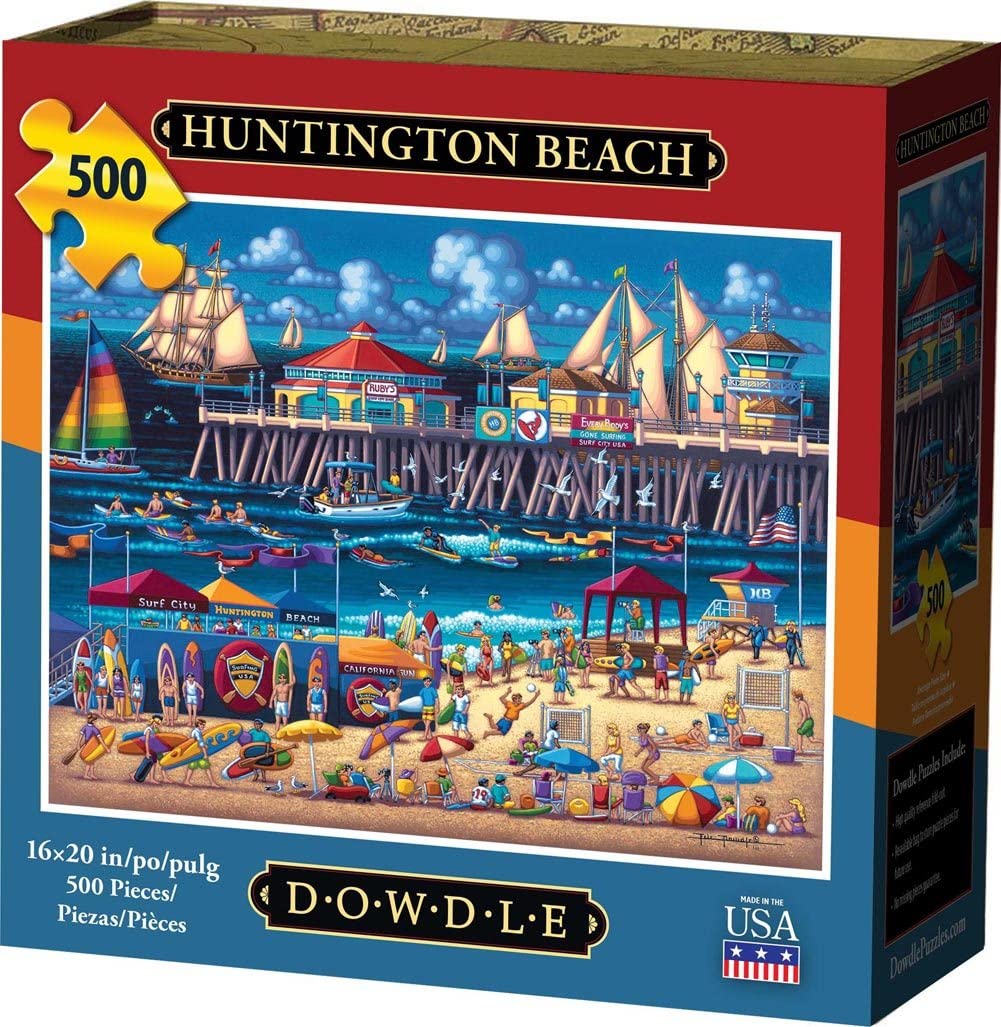 Photo 1 of Dowdle Jigsaw Puzzle - Huntington Beach - 500 Piece