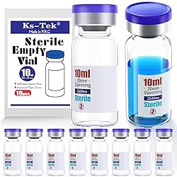 Ks-Tek Sterile Empty Vials with Self Healing