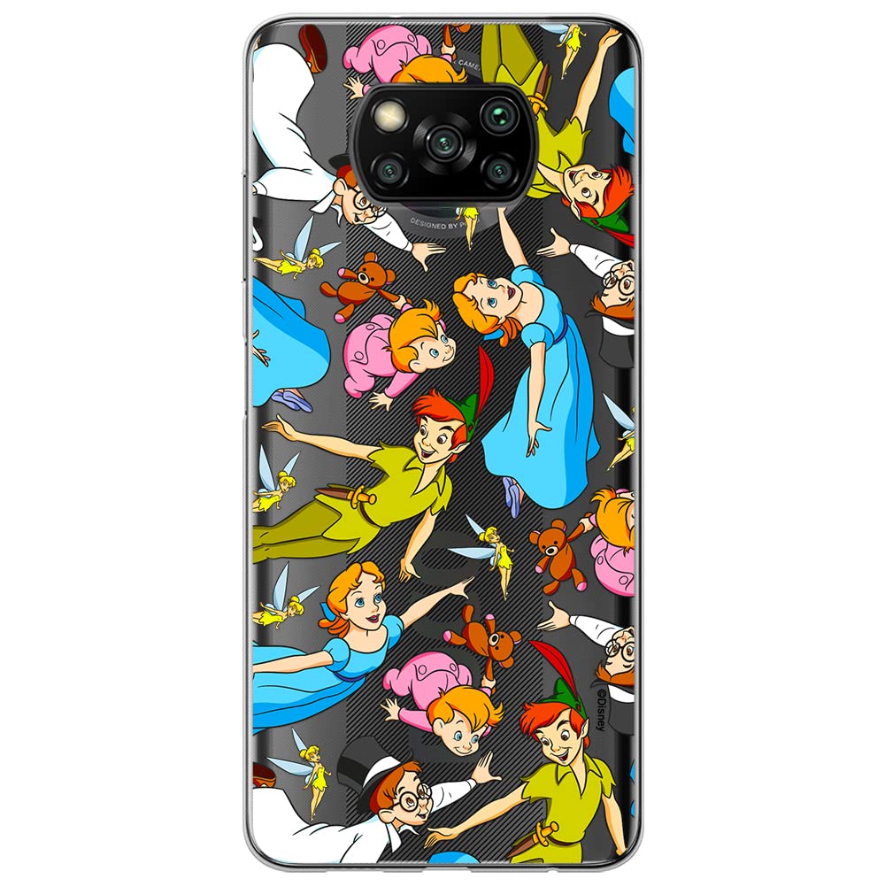 ERT GROUP mobile phone case for Xiaomi POCOPHONE X3 original and officially Licensed Disney pattern Peter Pan 002 optimally adapted to the shape of the mobile phone, partially transparent