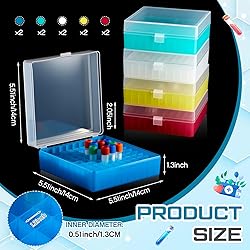 Kingdder 10 Pack 100 Well Centrifuge Tube Cryogenic