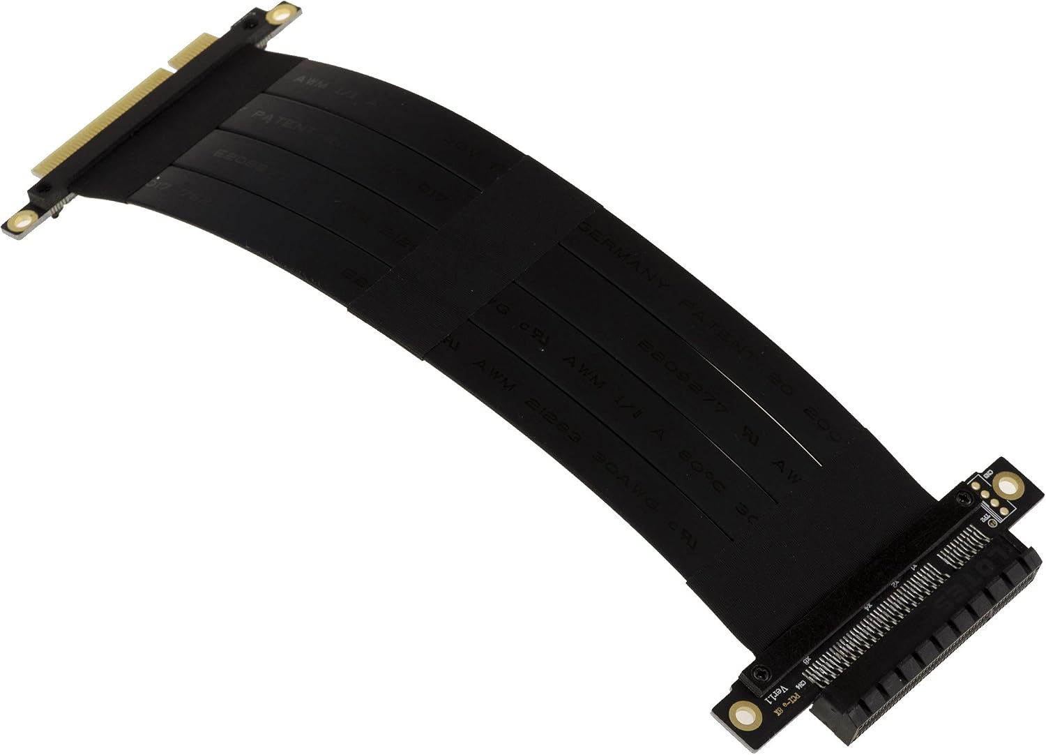 KALEA-INFORMATIQUE Expansion riser for PCI Express x4 port to PCIe x8 port with flexible, shielded