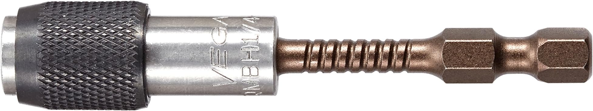 VEGA Industries P175MH1QD2 Professional Grade Impactech Impact Ready Quick Release 1/4" Hex Magnetic Bit Holder with C-Ring, 3"