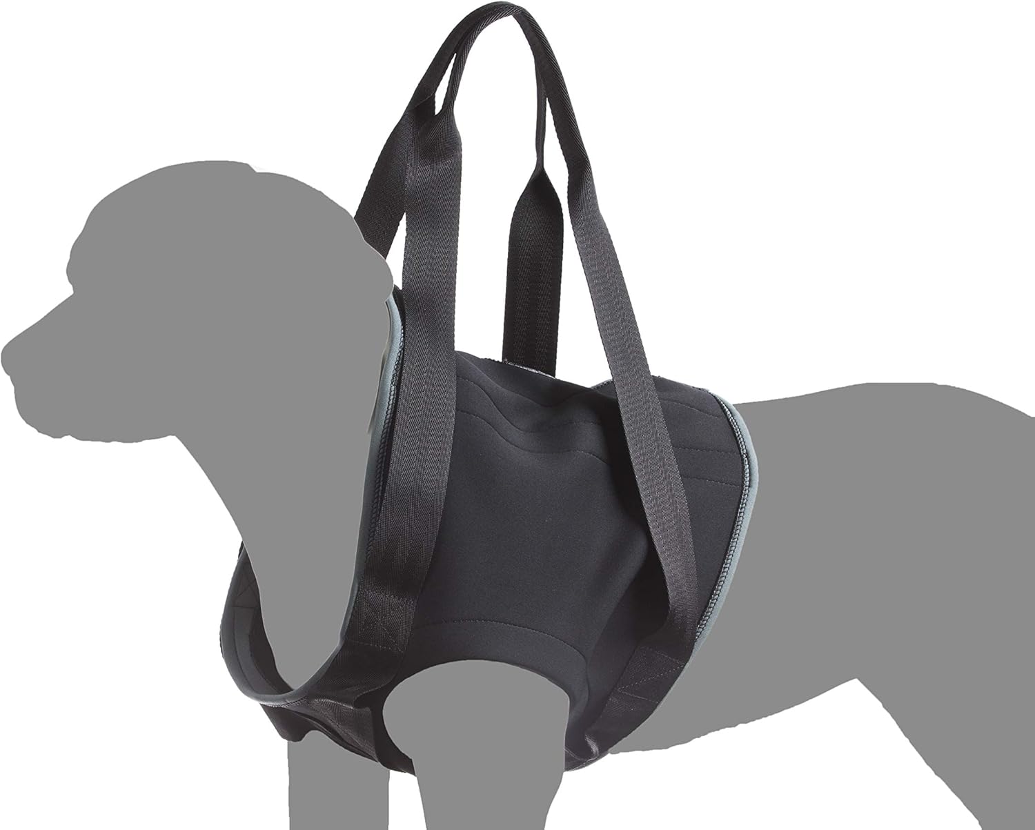 Julius-K9 Rehabilitation Harnesses - Front, Size: S, Chest circumference: 42-61 cm, black