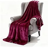 SNZ Luxury Flannel Throw Blanket for Couch 40x60 Inches - Ultra Soft Fleece Blankets & Throws for Bed, Camping, Office - All Season Cozy Plush Blanket for Adults, Men, Kids