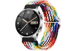 Bewudy Nylon Woven Watch Bands, Quick Release Watch Strap, Adjustable Braided Loop Straps for Men and Women, Band Width 20mm 22mm
