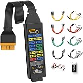 AUTOOL OBD2 Breakout Box OBDII Protocol Detector for Monitoring Signals of Protocol/Power/Grounds, ECU Connector with Multi-Function Jumper 120&Omega;, OBD Diagnostic Port Tester CAN Test Box