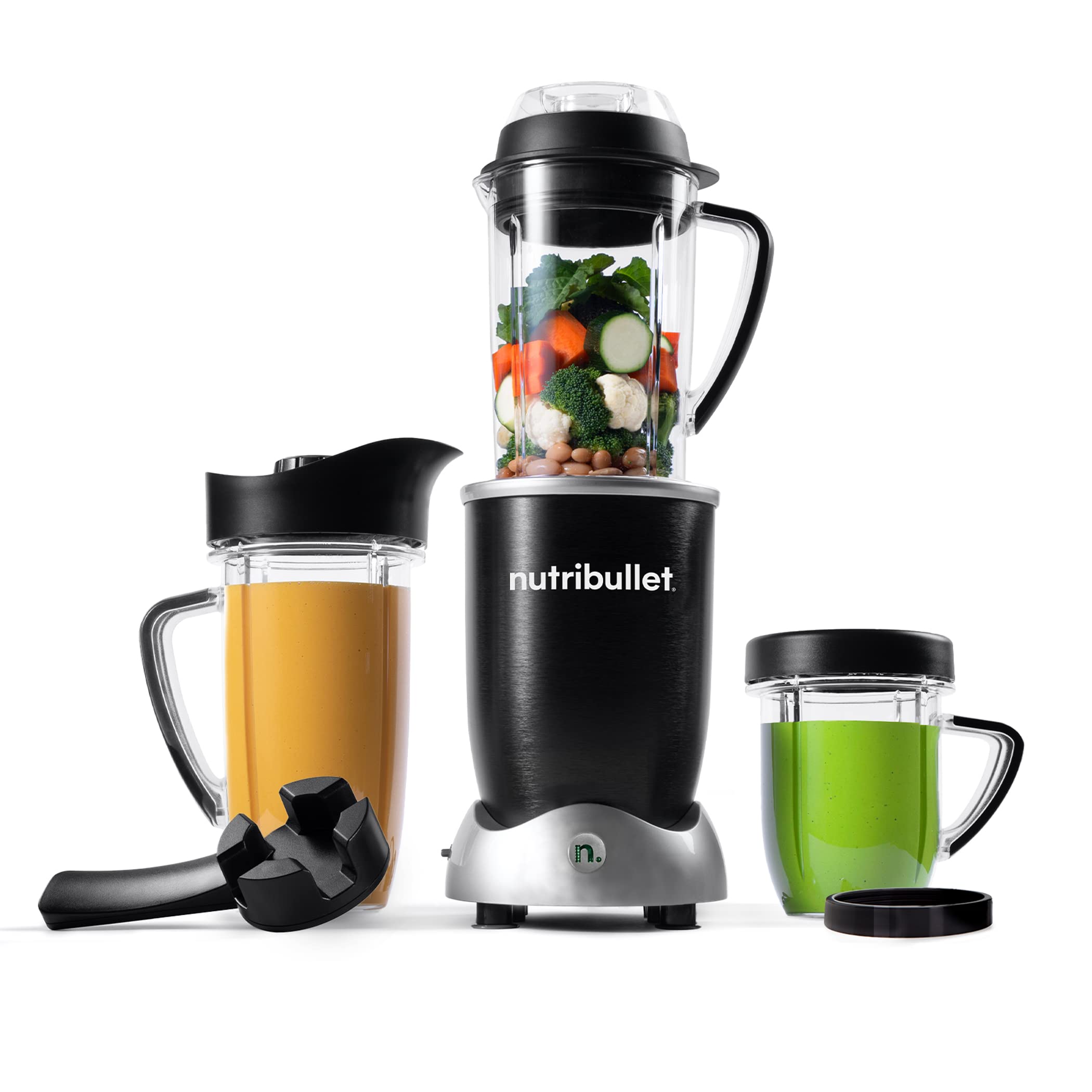 nutribullet® Rx Blender, Hot and Cold Blender, 1700W, 1L Pitcher & 30oz Cup, Extractor Blade, Soups, Hot Liquids, and Sauces, Black, N17-1001
