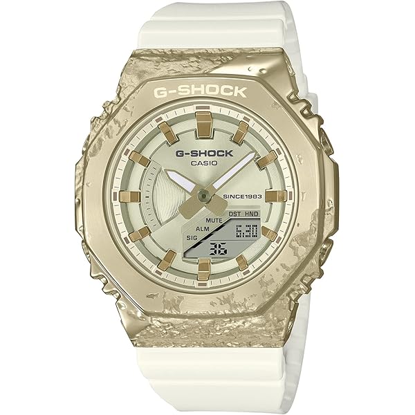 メンズG-SHOCK G-STEEL CASIO 電気ソーラー　ホワイトGOLD G-SHOCK CASIO カシオ Gショック G-STEEL Gスチール Sサイズ