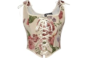 Scarlet Darkness Women Renaissance Corset Pirate Bustier Top Bodice Bodyshaper