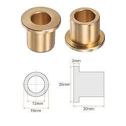 HARFINGTON 2pcs Flange Bearing Sleeve 13mm Bore