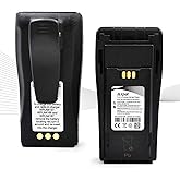 elxjar (2-Pack) 7.4V 2600mAh Battery NNTN4497 Replacement for Motorola CP200 CP200D CP200XLS CP040 CP150 CP380 EP450 PR400 GP3188 GP3688 Walkie Talkies