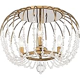 Voliere 3-Lt Semi-Flush - Ceiling Light - Havana Gold