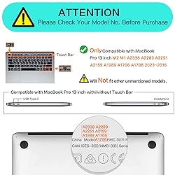 MOSISO Compatible with MacBook Pro 13 inch Case M2