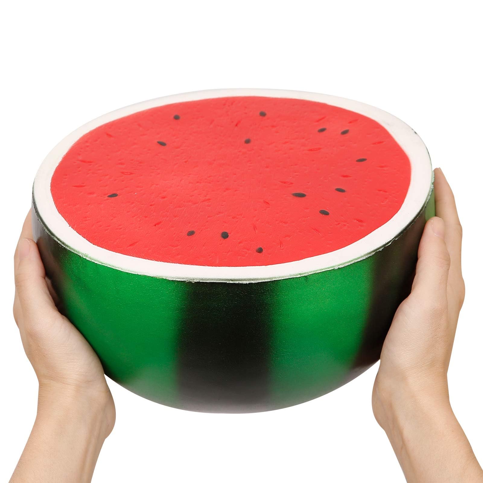 Photo 1 of Anboor 9.4 Inches Squishies Watermelon Jumbo Kawaii Soft Slow Rising Scented Big Fruit Squishies Stress Relief Kid Toys Collection Decoration Props