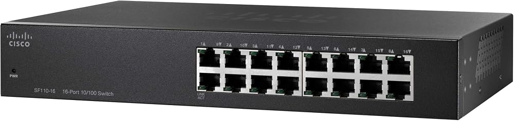 Cisco SF110-16 16-Port 10/100 Fast Ethernet Network Switch SF110-16-EU