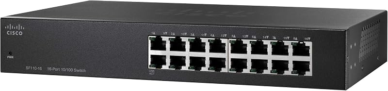 Cisco SF110-16 16-Port 10/100 Fast Ethernet Network Switch SF110-16-EU