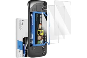 Steam Deck & Steam Deck OLED Screen Protector [3-Pack] - 9H Tempered Glass with Anti-Fingerprint & Easy Installation Kit (Hd 