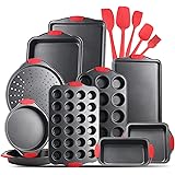 JoyTable Bakeware Set - 15 PC Baking Pans Set Nonstick Surface - Bakeware sets with Baking Pan, Oven Pan, Cookie Sheet, Bakin