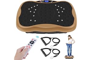 Vibration Plate Exercise Machine, Health & Fitness Full Body Vibration Platform, Portable Vibration Plate Platform for Weight