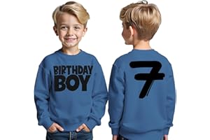 GLIGLITTR Birthday Boy Sweatshirt 1-8 Years Old Boys Birthday Outfit Tops Kids Toddler Baby Boy Bday Party Long Sleeve Shirts