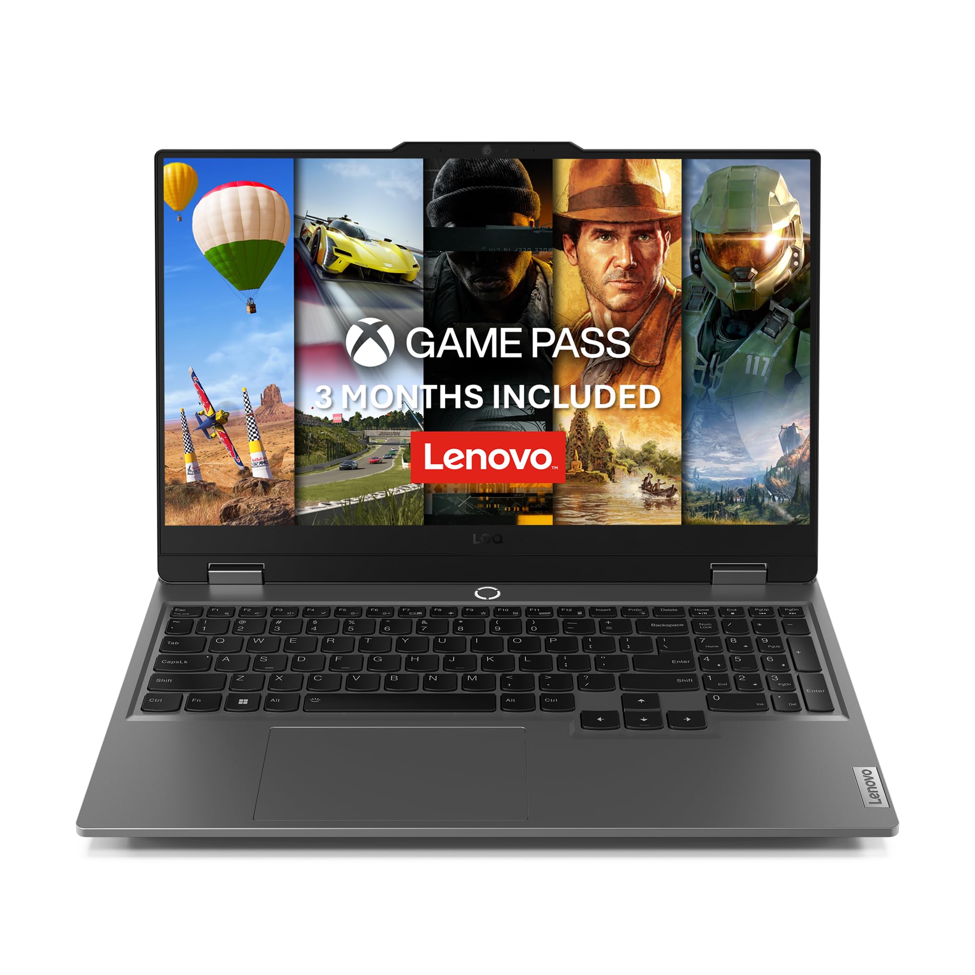 Lenovo LOQ | 15.6 inch Full HD Gaming Laptop | Intel Core i5-12450HX | 24GB RAM | 1TB SSD | NVIDIA GeForce RTX 3050 | Windows 11 Home | Luna Grey
