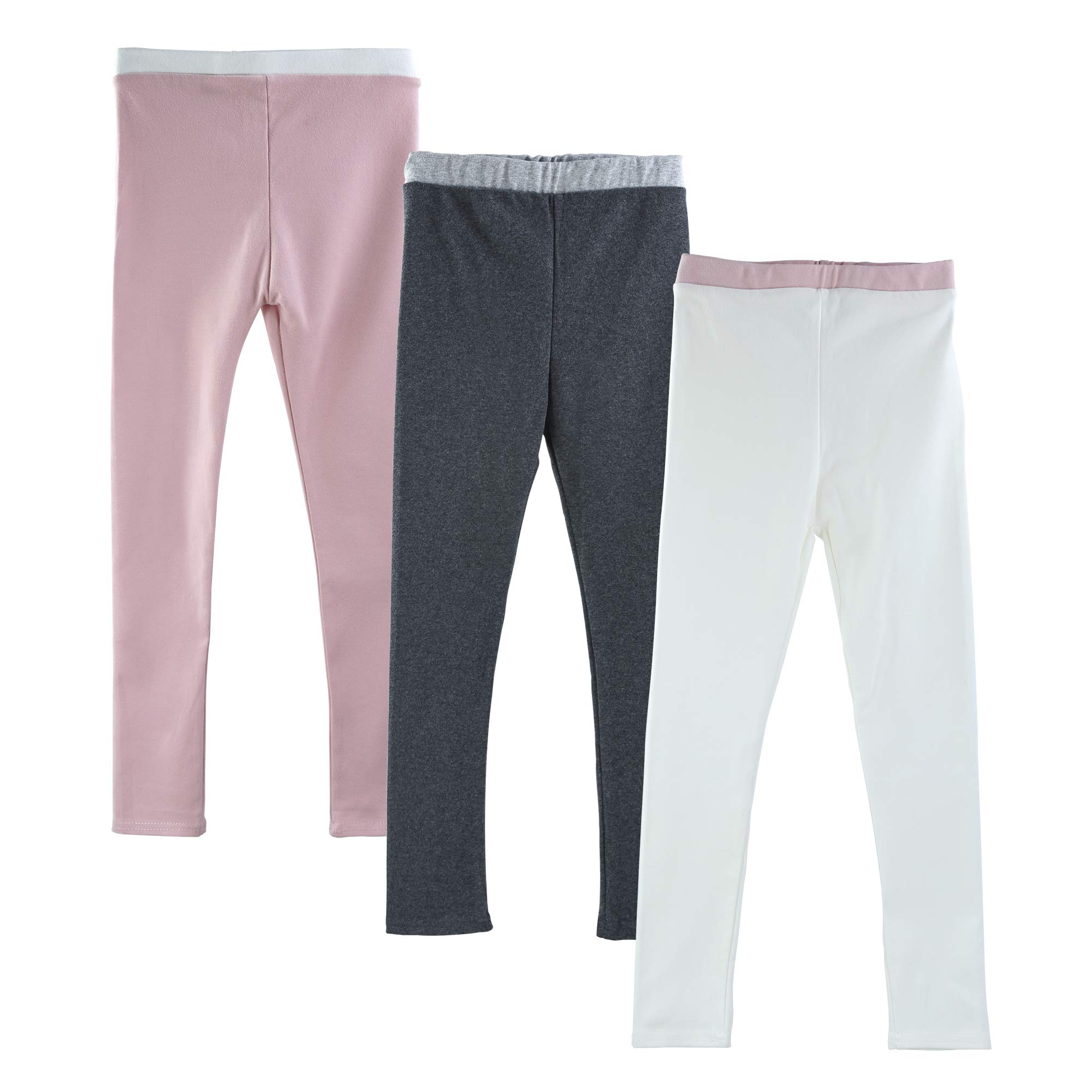 LiPa Tova 2-Pack Womens Leggings Autumn Cotton Stretchy Warm Pants (SET3-L)