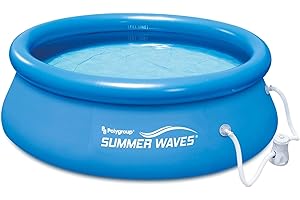 Summer Waves Above Ground Inflatable Pool, 8-ft x 26-in