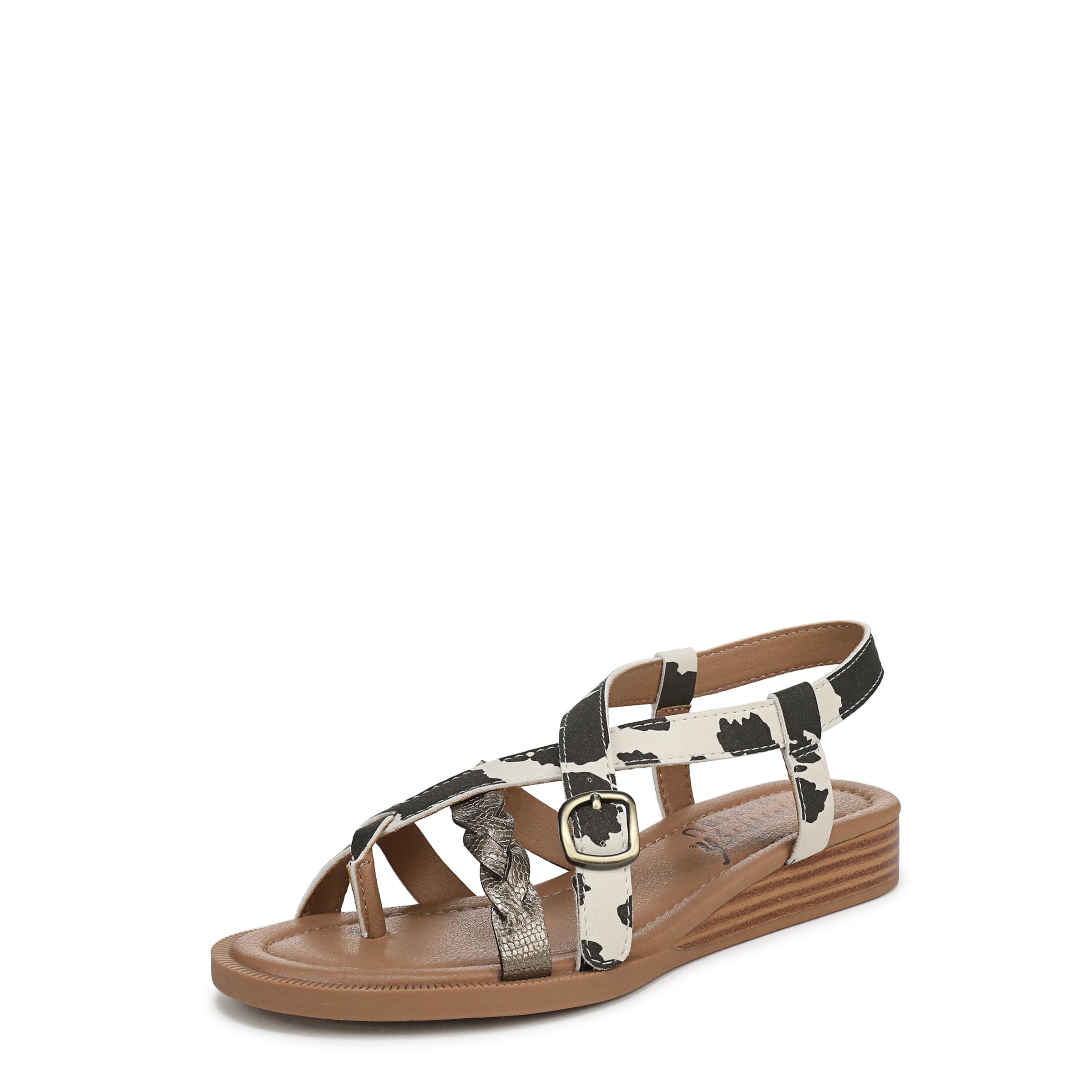 Blowfish Malibu Women’s April Sandal Light Cow Print/Bronze 11 M