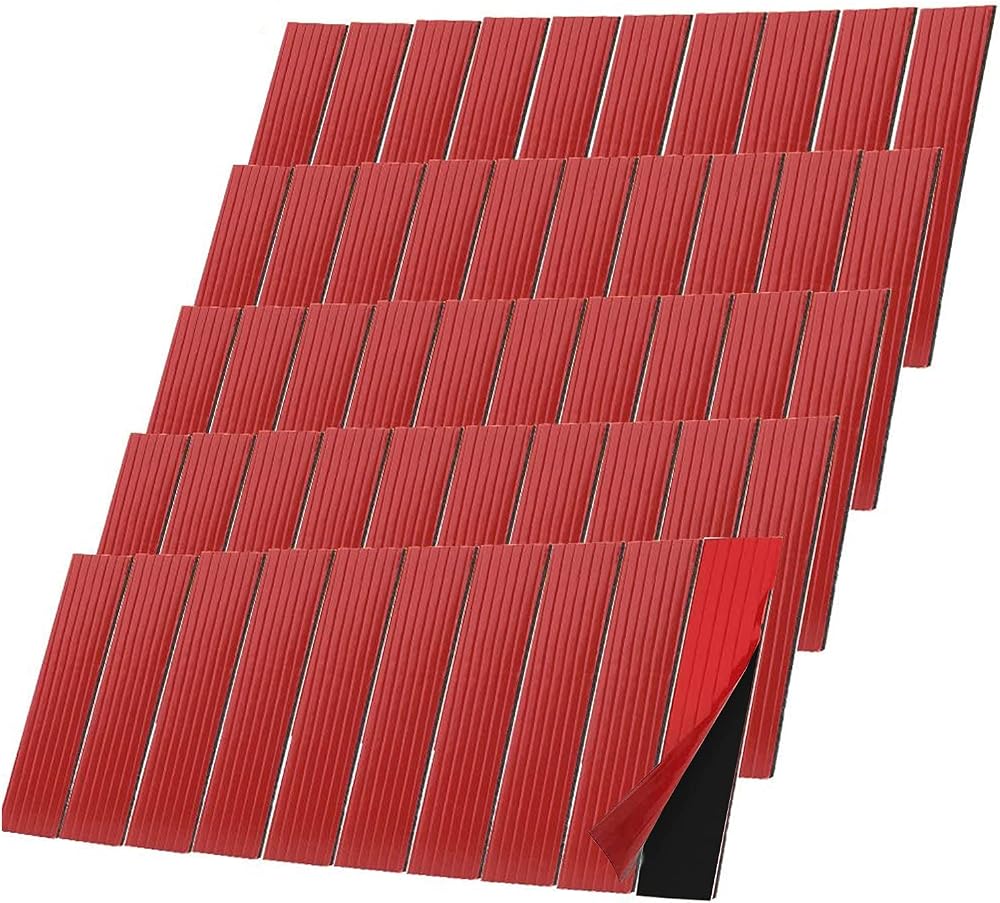 FEPITO 50 Pack Number Plate Sticky Pads Double Sided Foam 20x90mm 2mm
