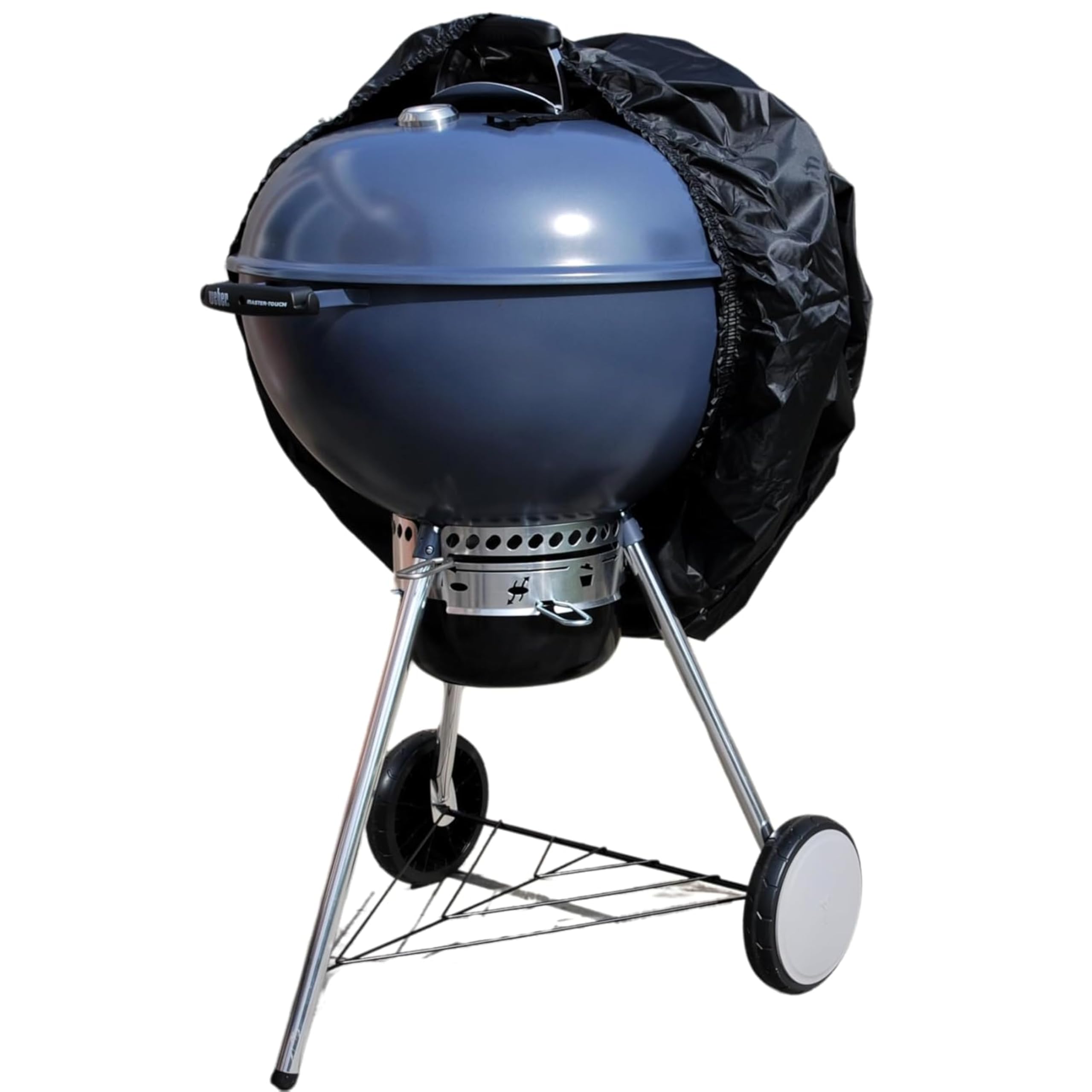 Kettle BBQ Cover Waterproof Round Grill Cover – 65 x 105 cm, Durable 210D Oxford, Breathable, UV Resistant, Elasticated Hem & Strap, by Speedwellstar