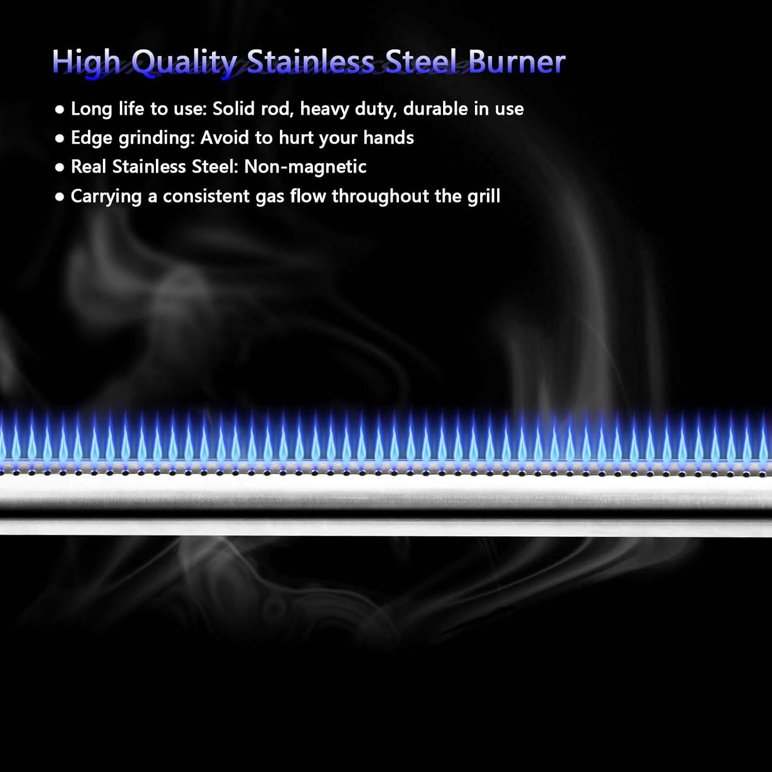 Uniflasy 7635 Flavorizer Bars and 69785 Grill Burner Tubes for Weber Spirit 200 with Front Control, Spirit E210, E220, S210, S220, for Weber 15.3 Inch 7635 Flavor Bars and 69785 Burner Pipe : Garden & Outdoor