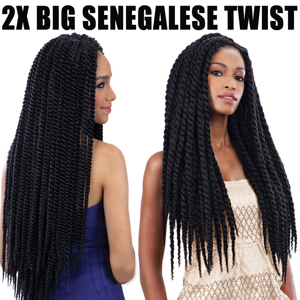 Durable Service Feibin Synthetic Hair Crochet Braids 24 2x Big