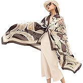 DANA XU Women's 100% Mulberry Silk Pashmina Shawl and Wraps Extra Large Floral Scarf for Evening Dresses, Soft Oversized